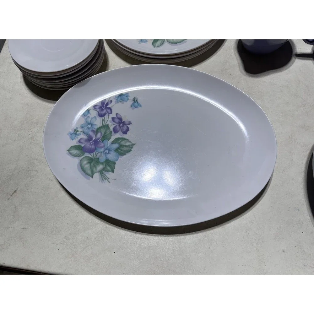 Sango Quadrille Atrium Dinnerware Set – Lavender Floral